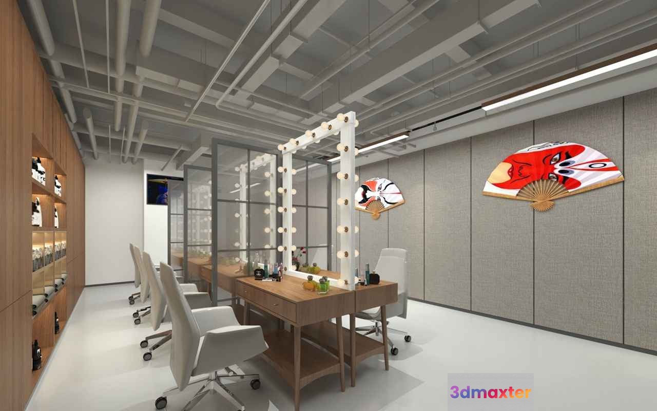 Modern Makeup Room 3D Model - 22501 - VRAY Render