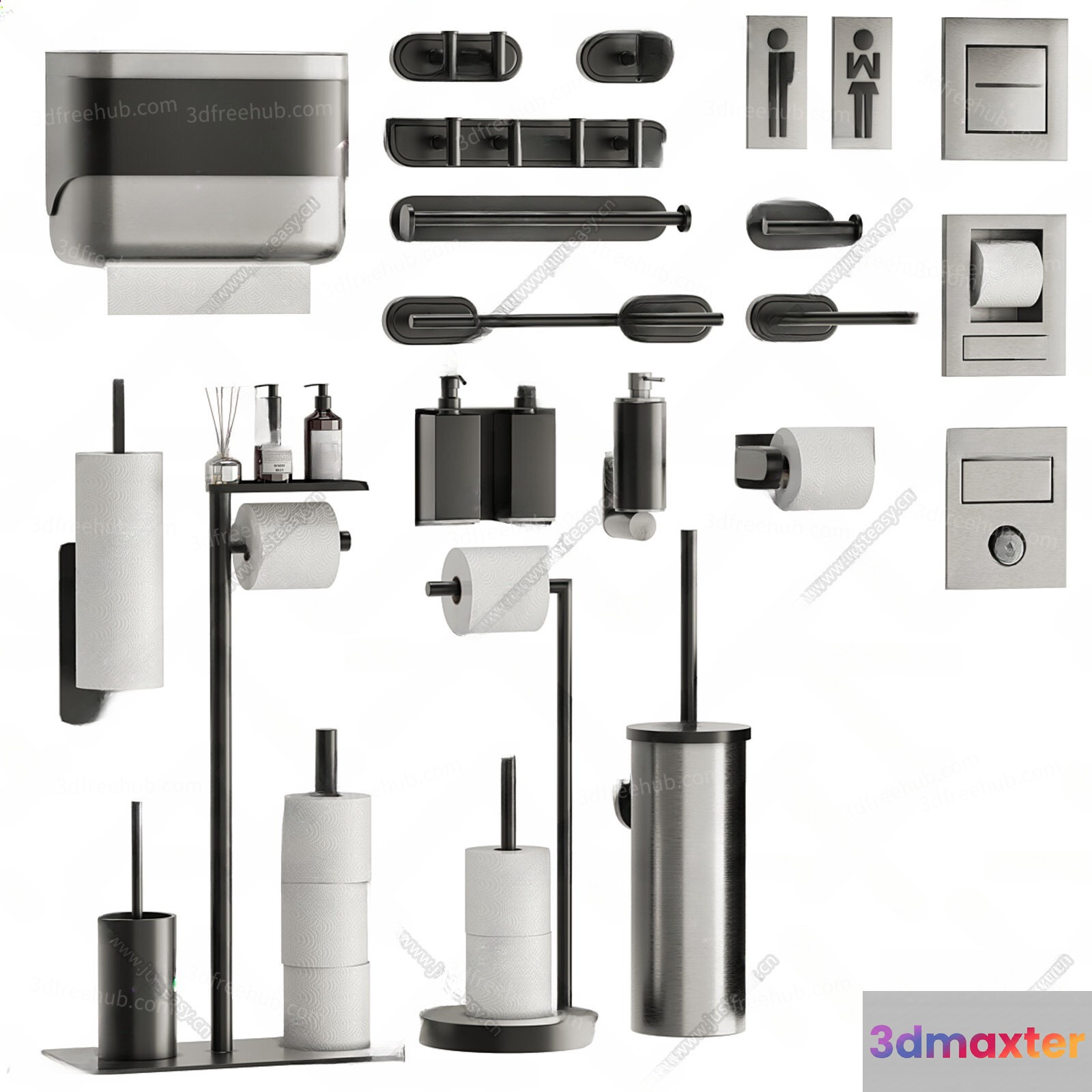 Modern Bathroom Fixtures 3D Model - 22397 - VRAY Render
