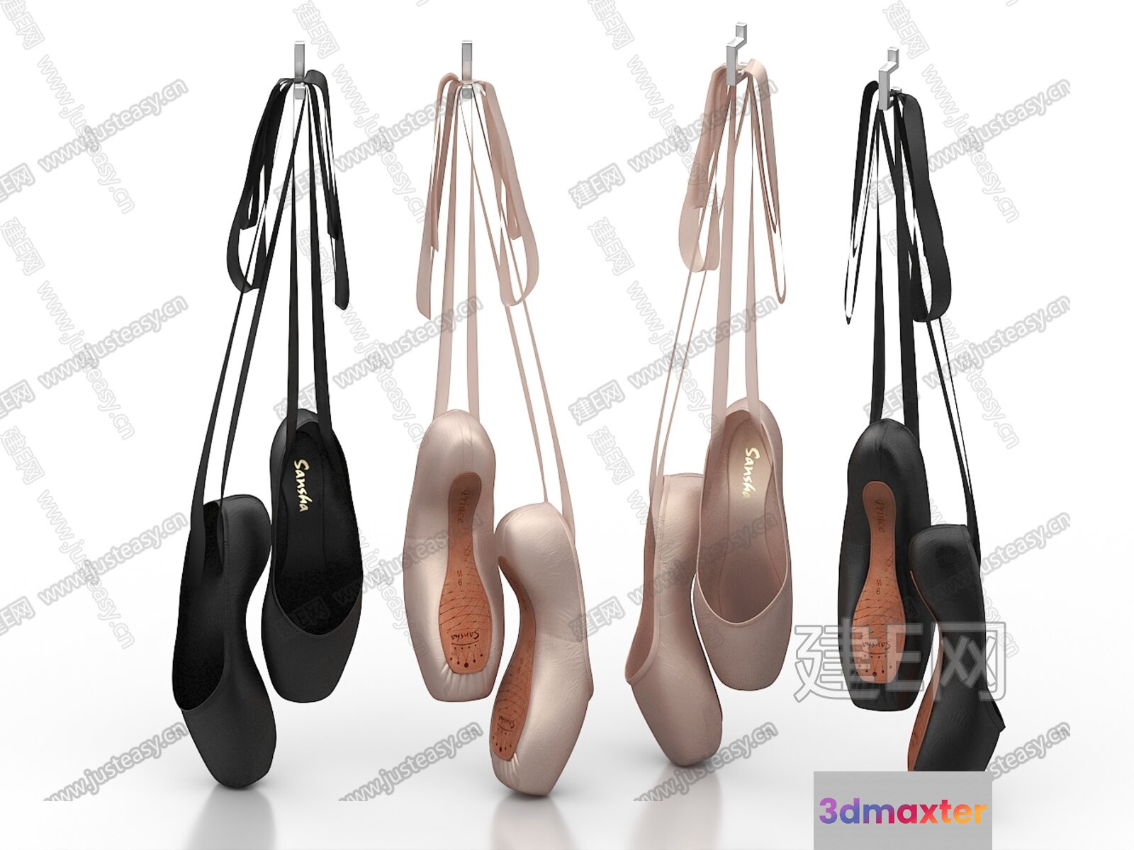 Dance Shoes 3D Model - 7488 - VRAY Render