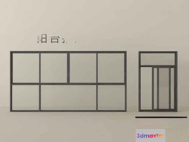 Minimalist Metal Furniture 3D Model - 10763 - VRAY Render