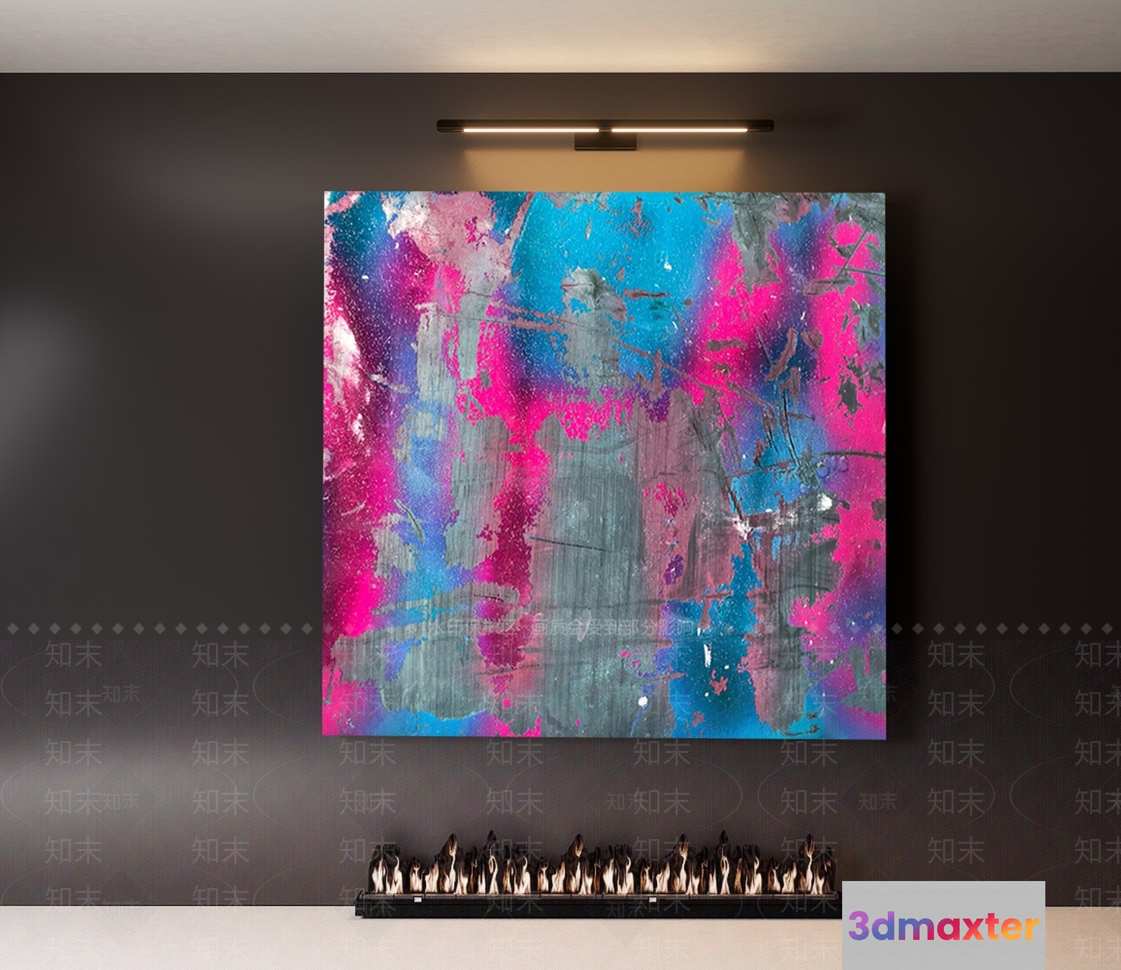 Abstract Art Piece 3D Model - 3535 - VRAY Render