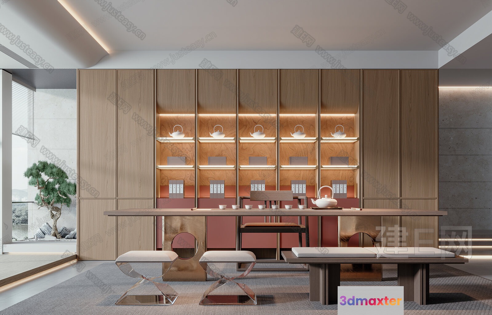 Modern Dining Room 3D Model - 17115 - VRAY Render