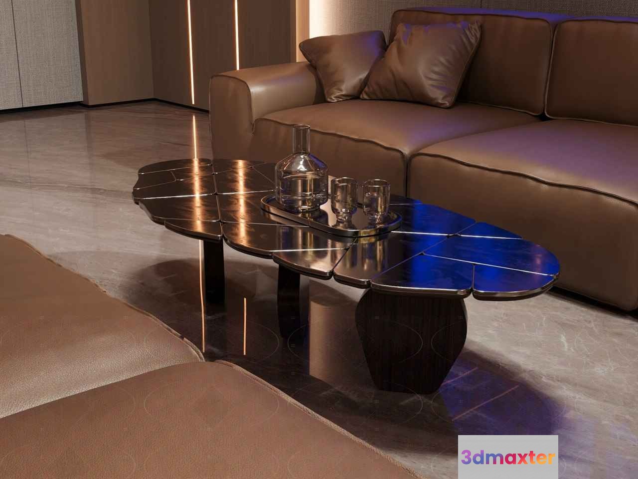 A Modern Living Room 3D Model - 22790 - VRAY Render