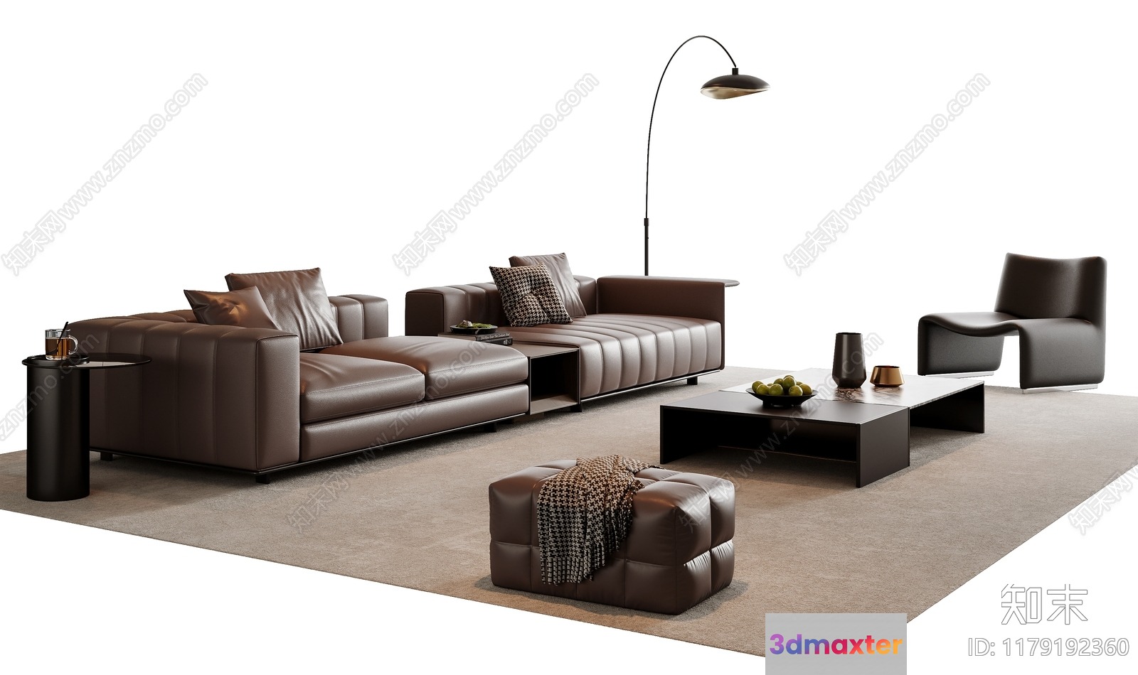 Modern Living Room 3D Model - 5467 - VRAY Render
