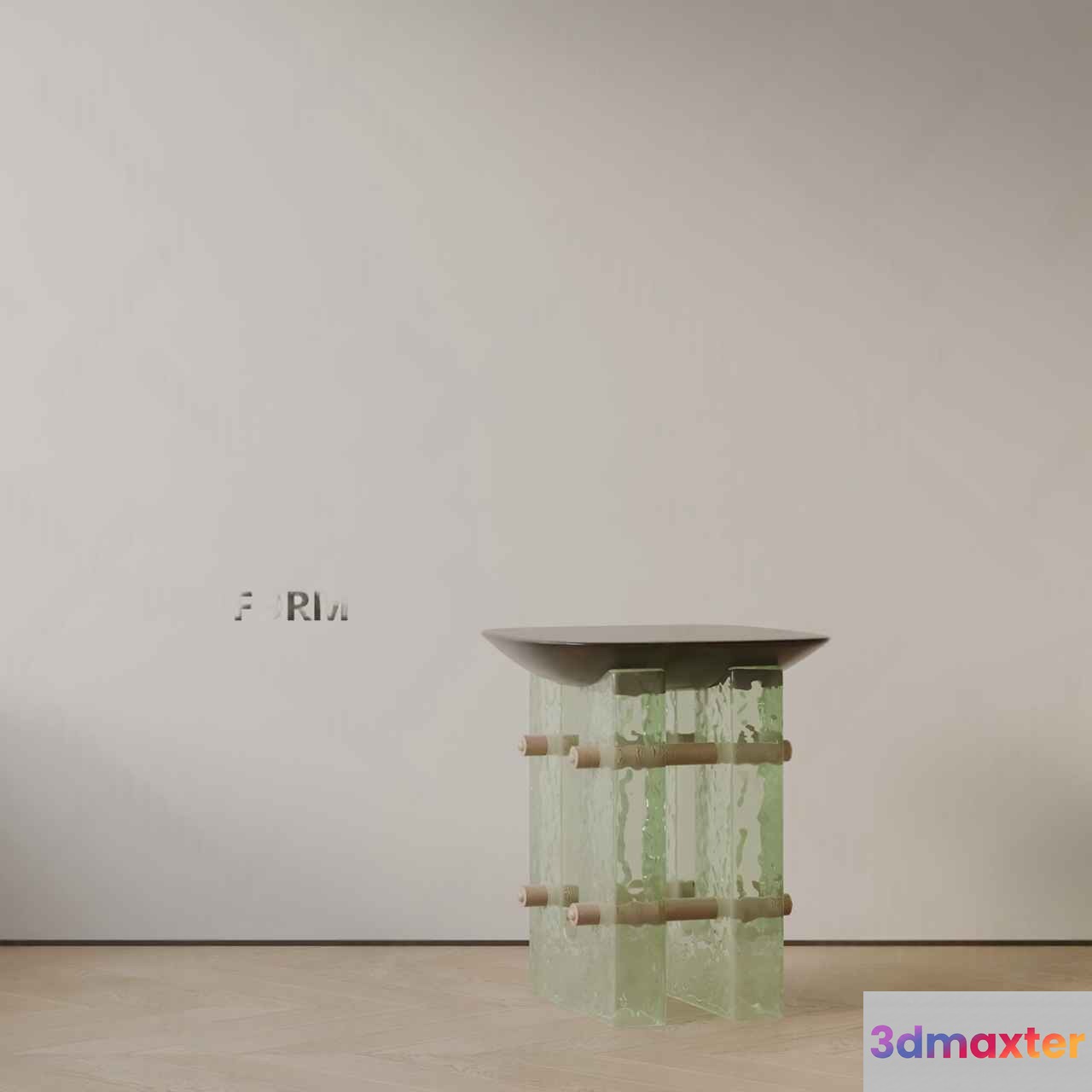 Modern Glass Table 3D Model - 19521 - VRAY Render