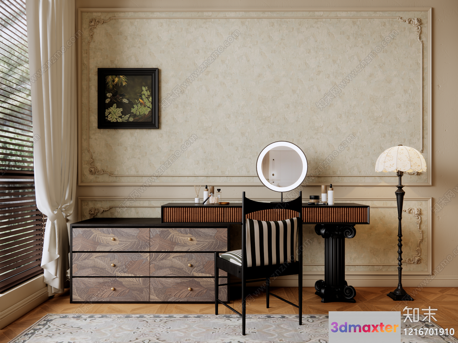 A Dressing Table 3D Model - 18327 - VRAY Render