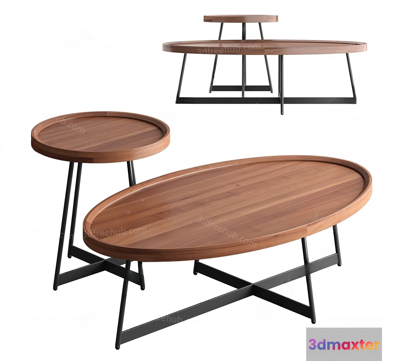 Modern Wooden Furniture 3D Model - 23316 - VRAY Render