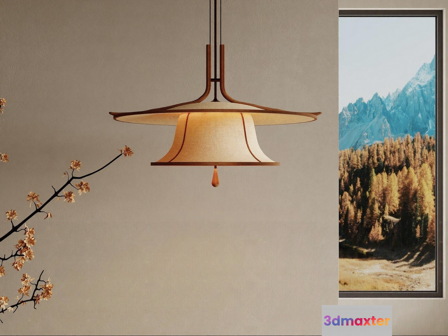 A Light Fixture 3D Model - 2373 - VRAY Render