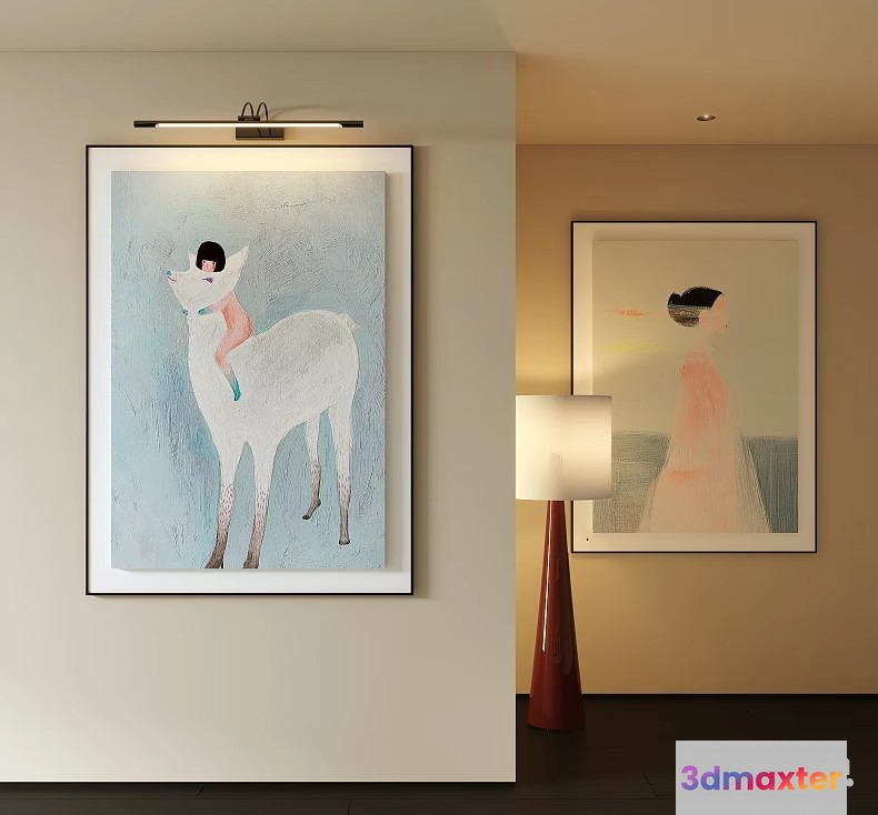 Modern Art Gallery 3D Model - 19386 - VRAY Render