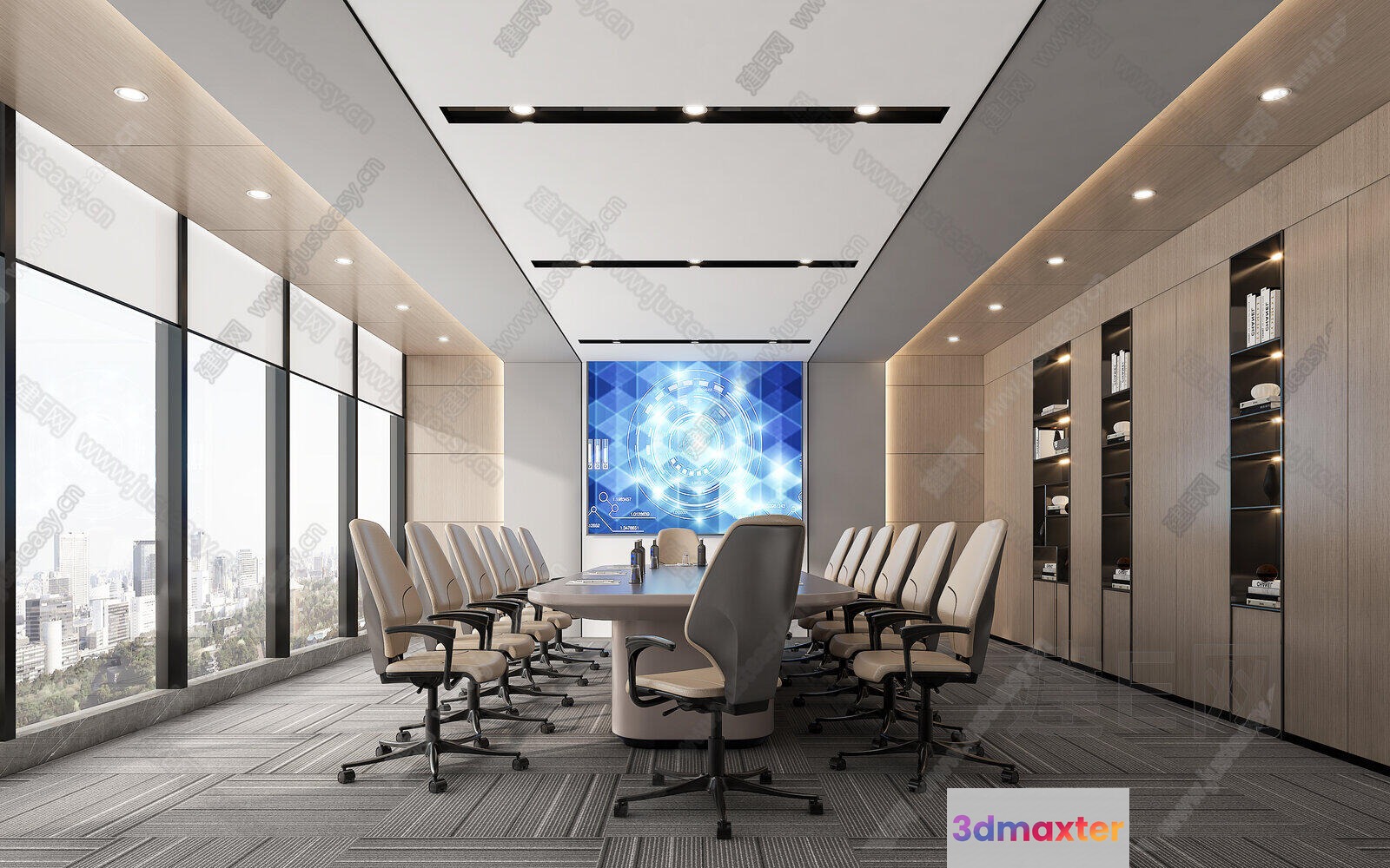 Modern Conference Room 3D Model - 19547 - VRAY Render
