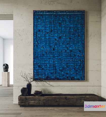 Modern Abstract Painting 3D Model - 17347 - VRAY Render