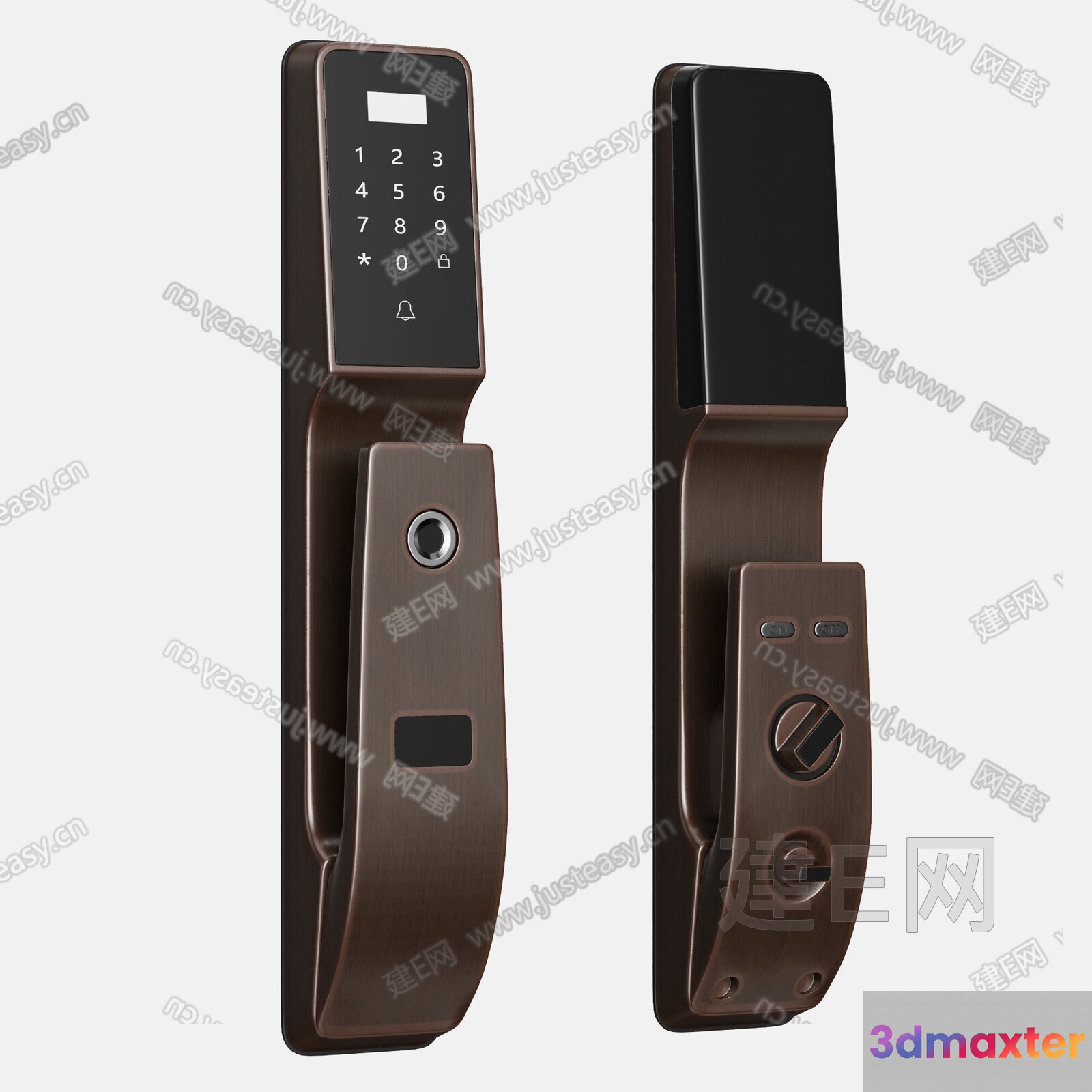Modern Electronic Lock 3D Model - 4282 - VRAY Render