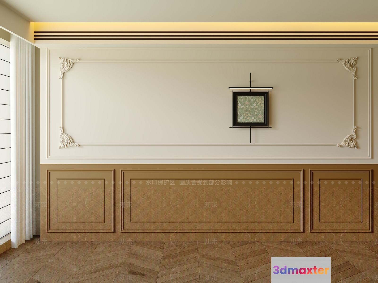 Modern Wall Decor 3D Model - 11251 - VRAY Render