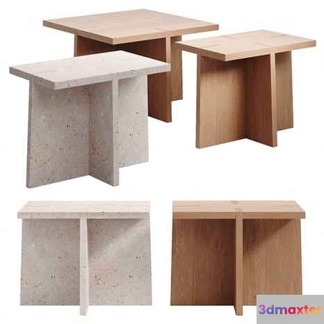 Wooden Furniture Pieces 3D Model - 6257 - CORONA Render