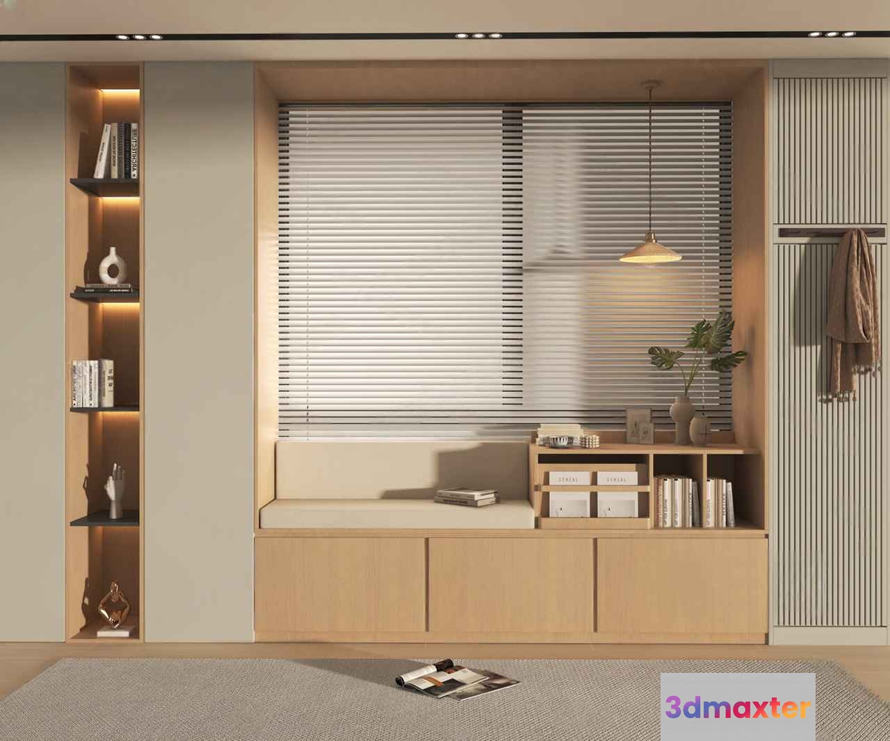 Modern Minimalist Room 3D Model - 1864 - VRAY Render