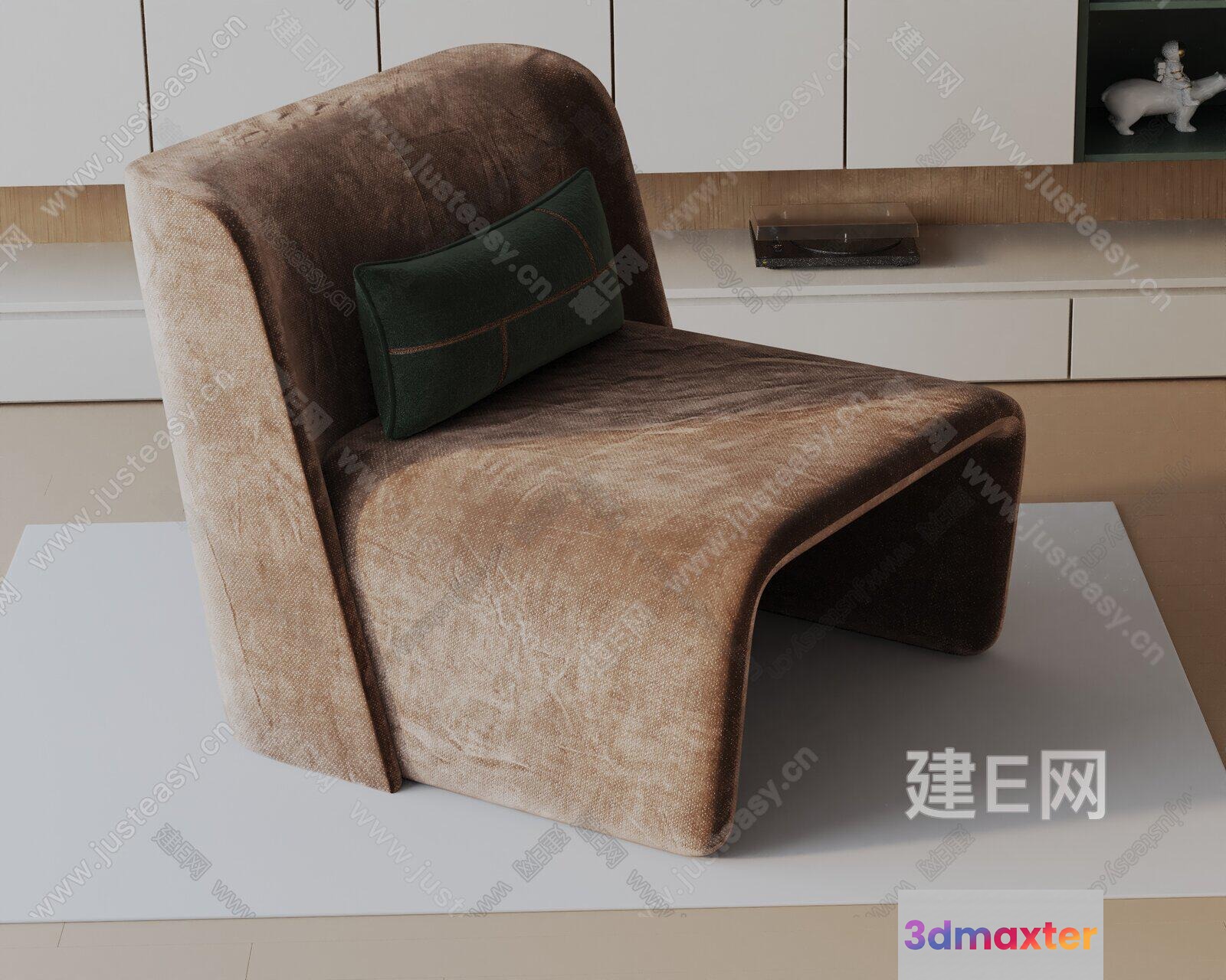 Modern Living Room 3D Model - 375 - VRAY Render