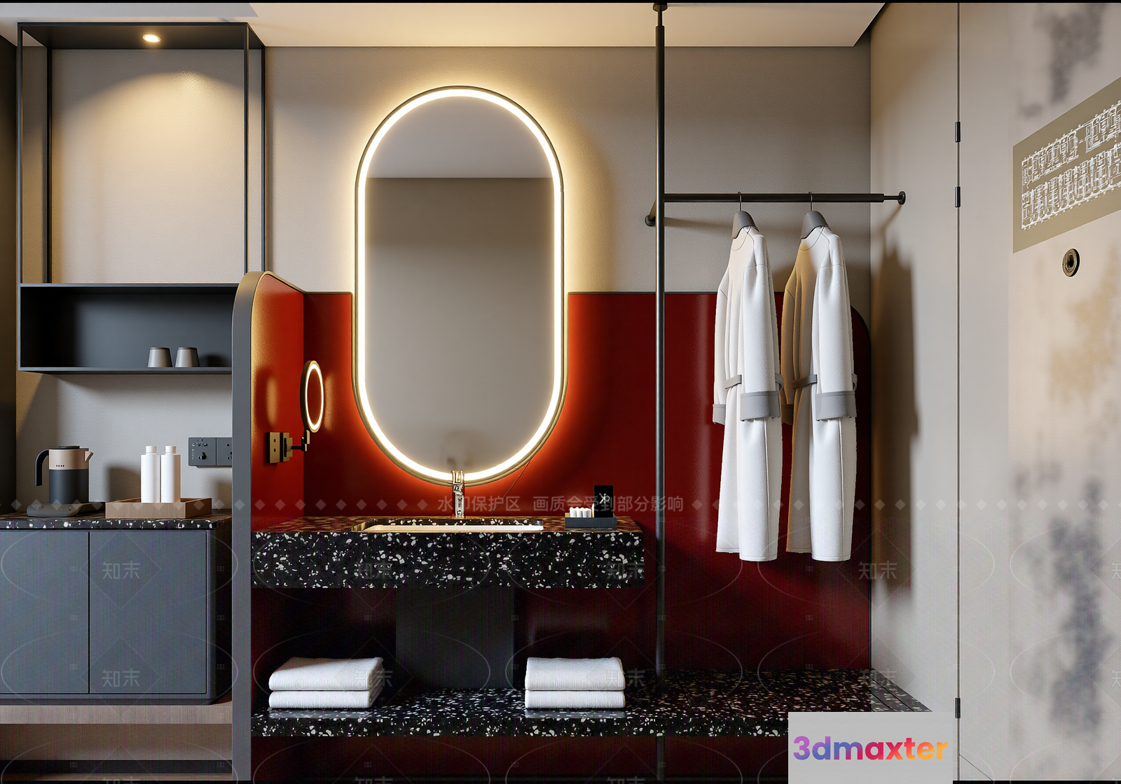Modern Bathroom 3D Model - 23223 - VRAY Render