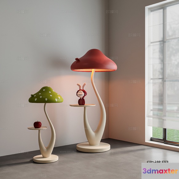 Modern Floor Lamps 3D Model - 11790 - VRAY Render
