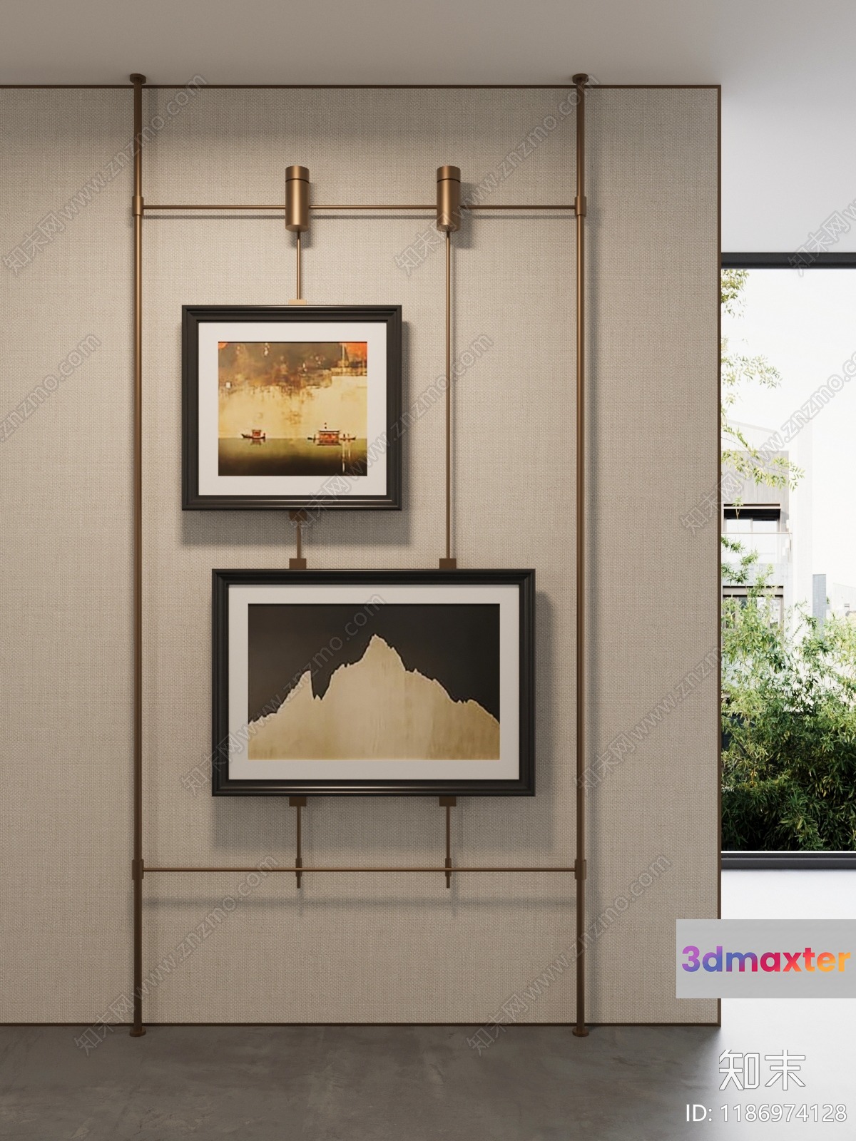 Modern Art Display 3D Model - 20013 - CORONA Render