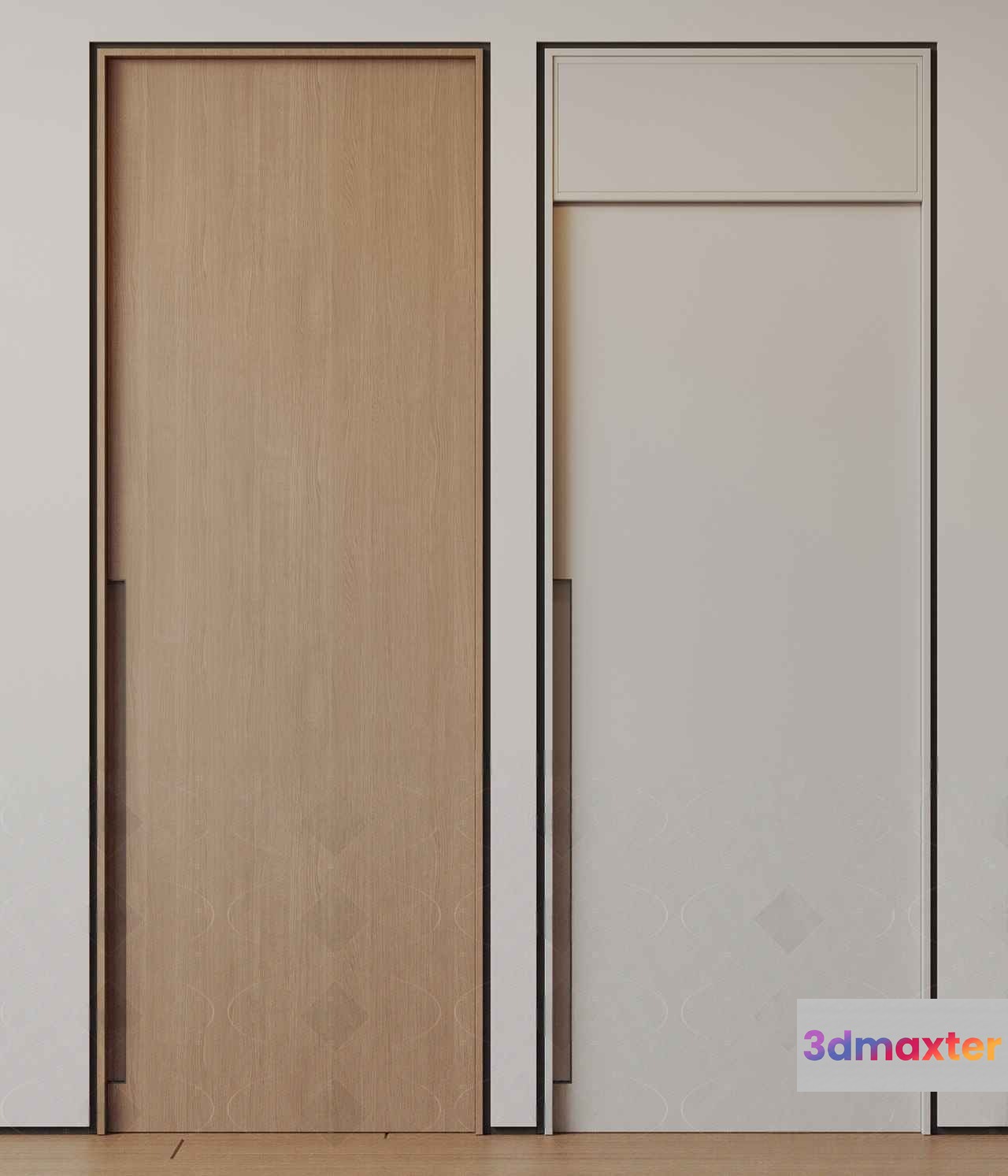 Modern Minimalist Doors 3D Model - 6951 - CORONA Render