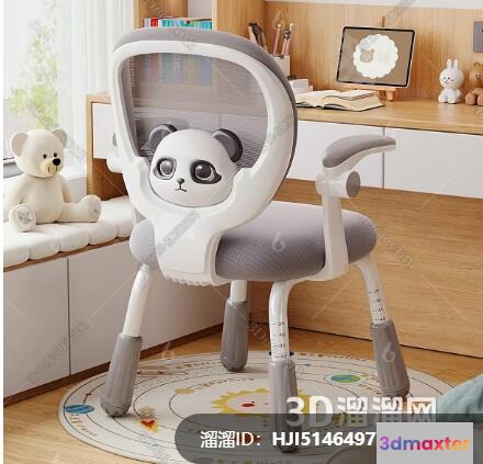 Wooden Kid'S Chair 3D Model - 15567 - CORONA Render
