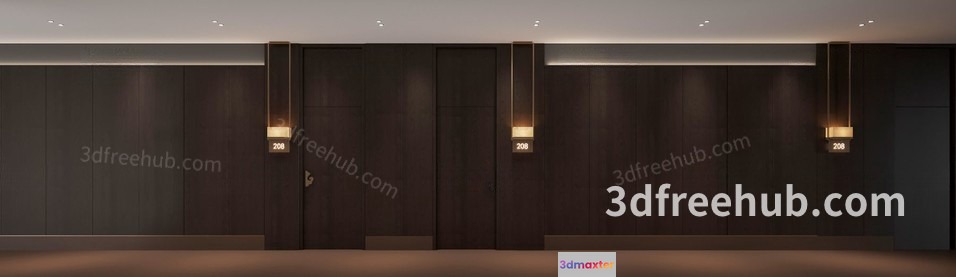 Modern Room Interior 3D Model - 19644 - VRAY Render