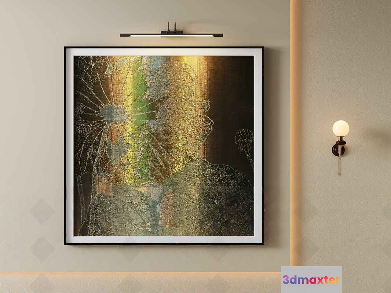 Modern Light Fixture 3D Model - 1664 - VRAY Render