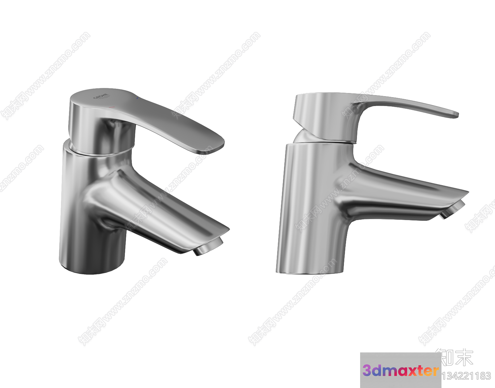 Silver Faucet 3D Model - 15193 - VRAY Render