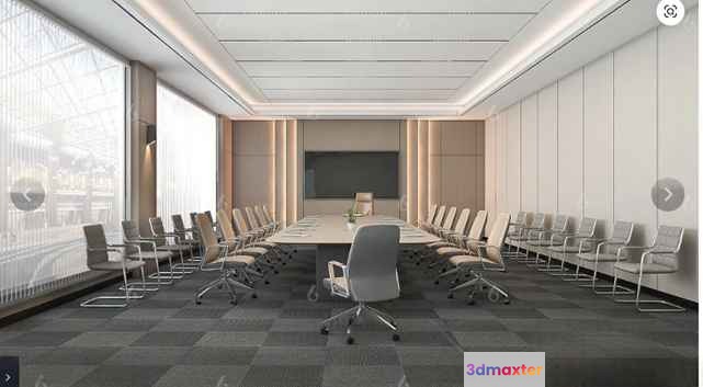 Modern Conference Room 3D Model - 9962 - VRAY Render