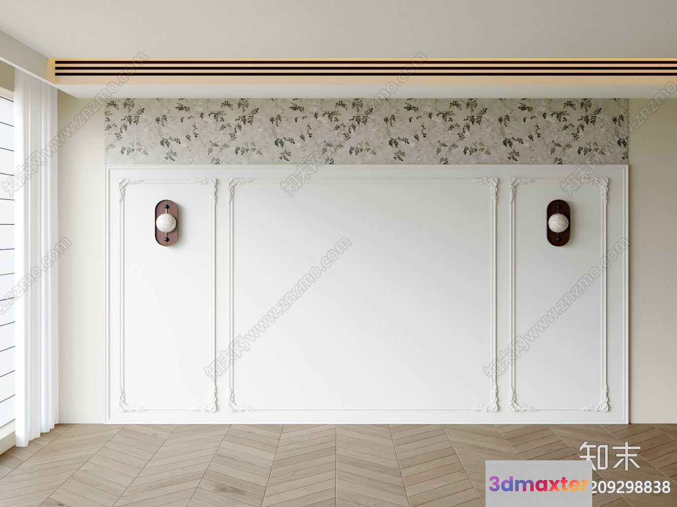 Modern White Room 3D Model - 5968 - VRAY Render