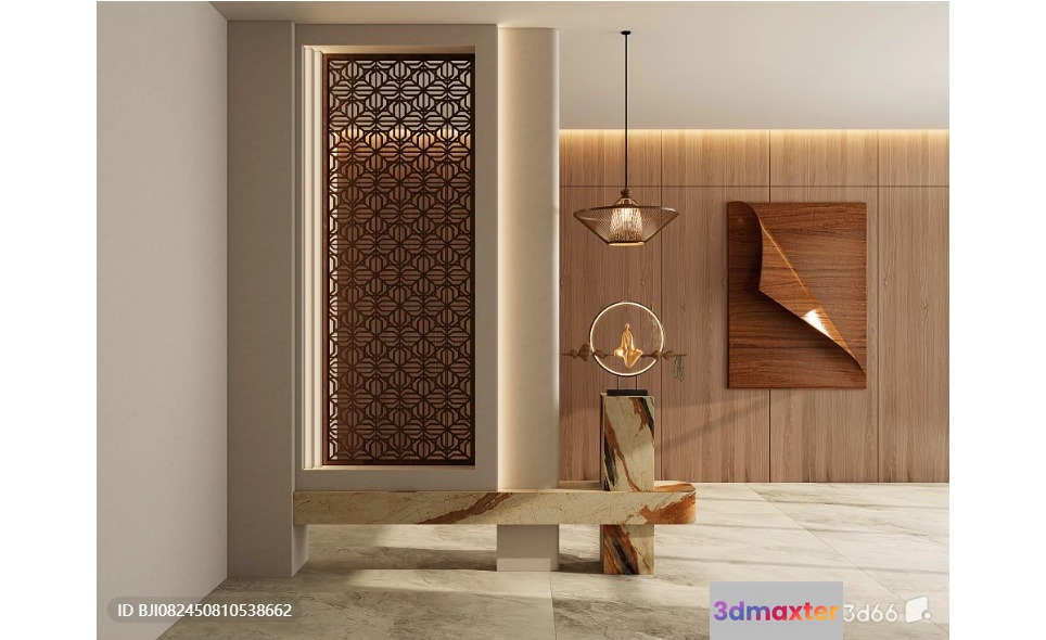 Modern Contemporary Room 3D Model - 1548 - VRAY Render