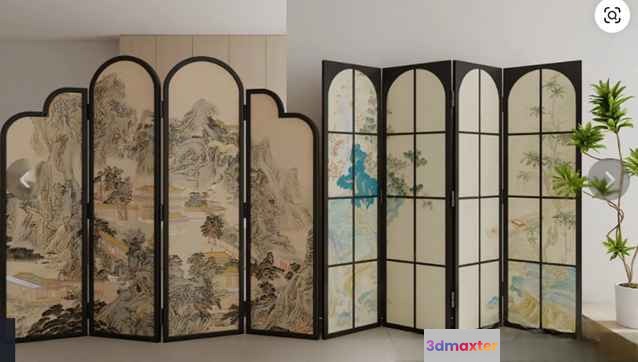 A Room Divider 3D Model - 8678 - VRAY Render