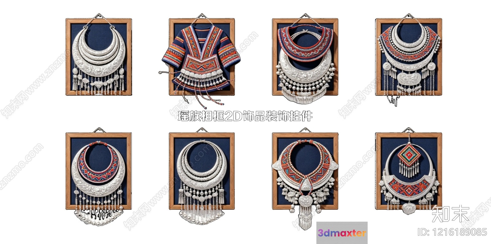 Traditional Tribal Jewelry 3D Model - 13139 - VRAY Render