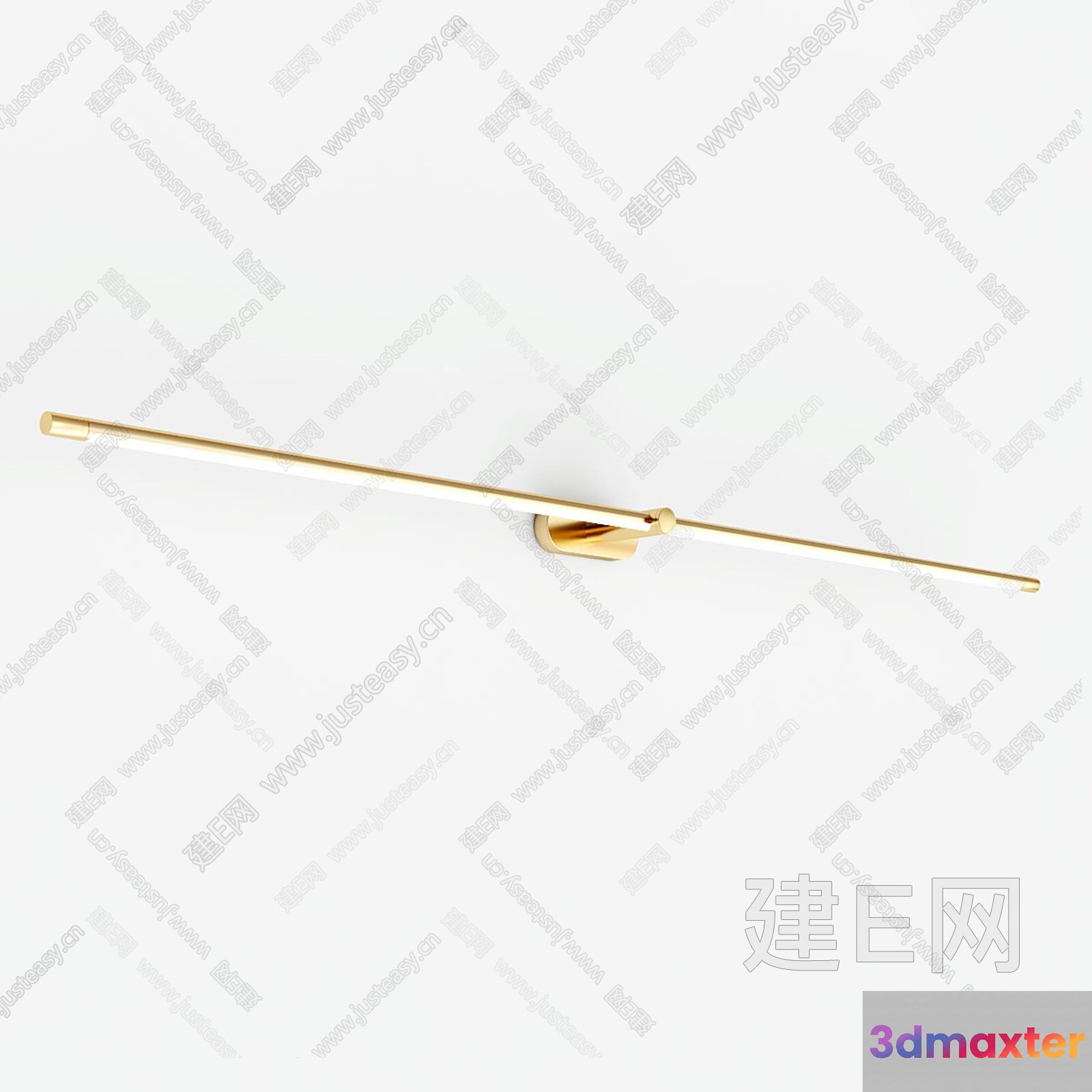 Gold Light Fixture 3D Model - 13307 - VRAY Render