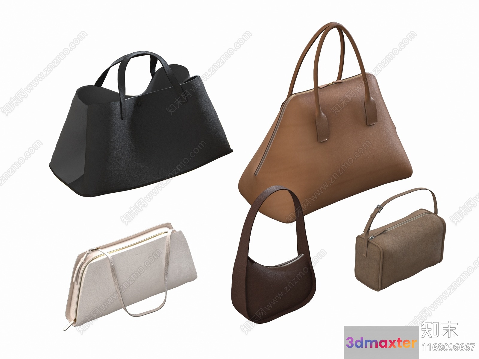 A Collection Of Purses 3D Model - 16533 - VRAY Render