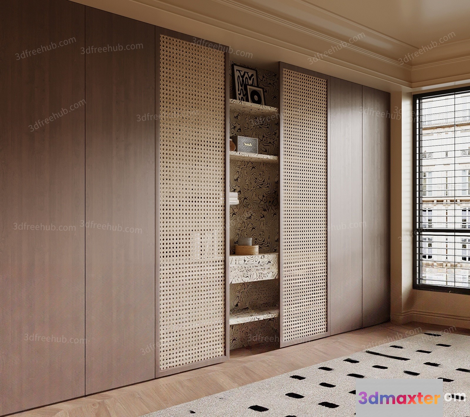 Modern Storage Unit 3D Model - 19421 - VRAY Render