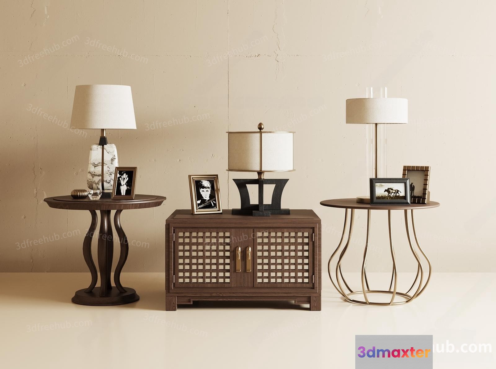 Modern Living Room 3D Model - 14829 - CORONA Render