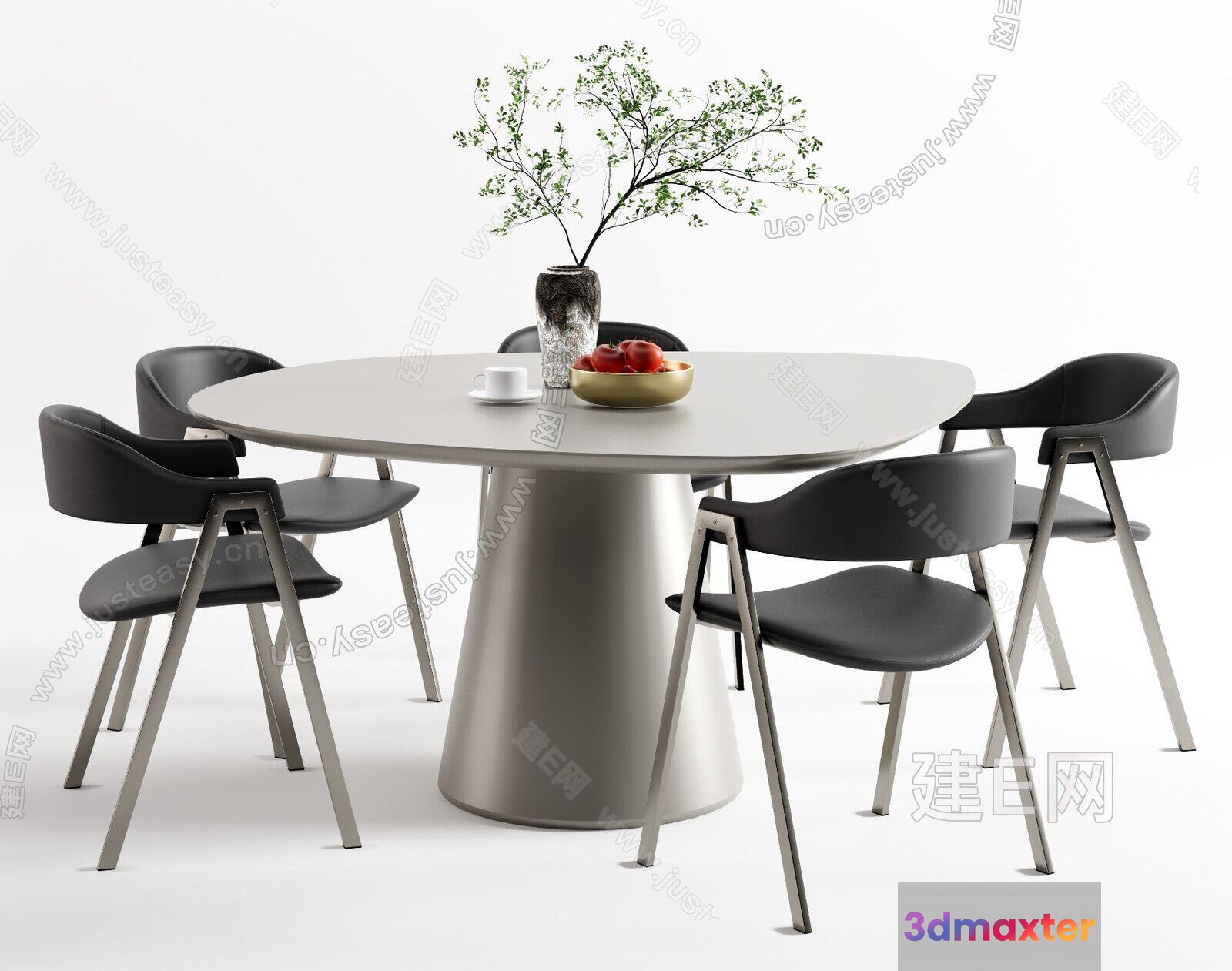 A Modern Dining Table 3D Model - 10470 - CORONA Render