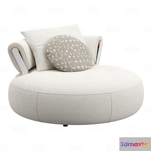 Modern Round Chair 3D Model - 18551 - VRAY Render