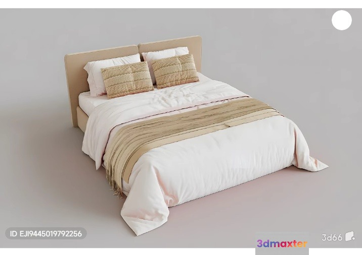 Cozy Bedroom 3D Model - 14247 - VRAY Render
