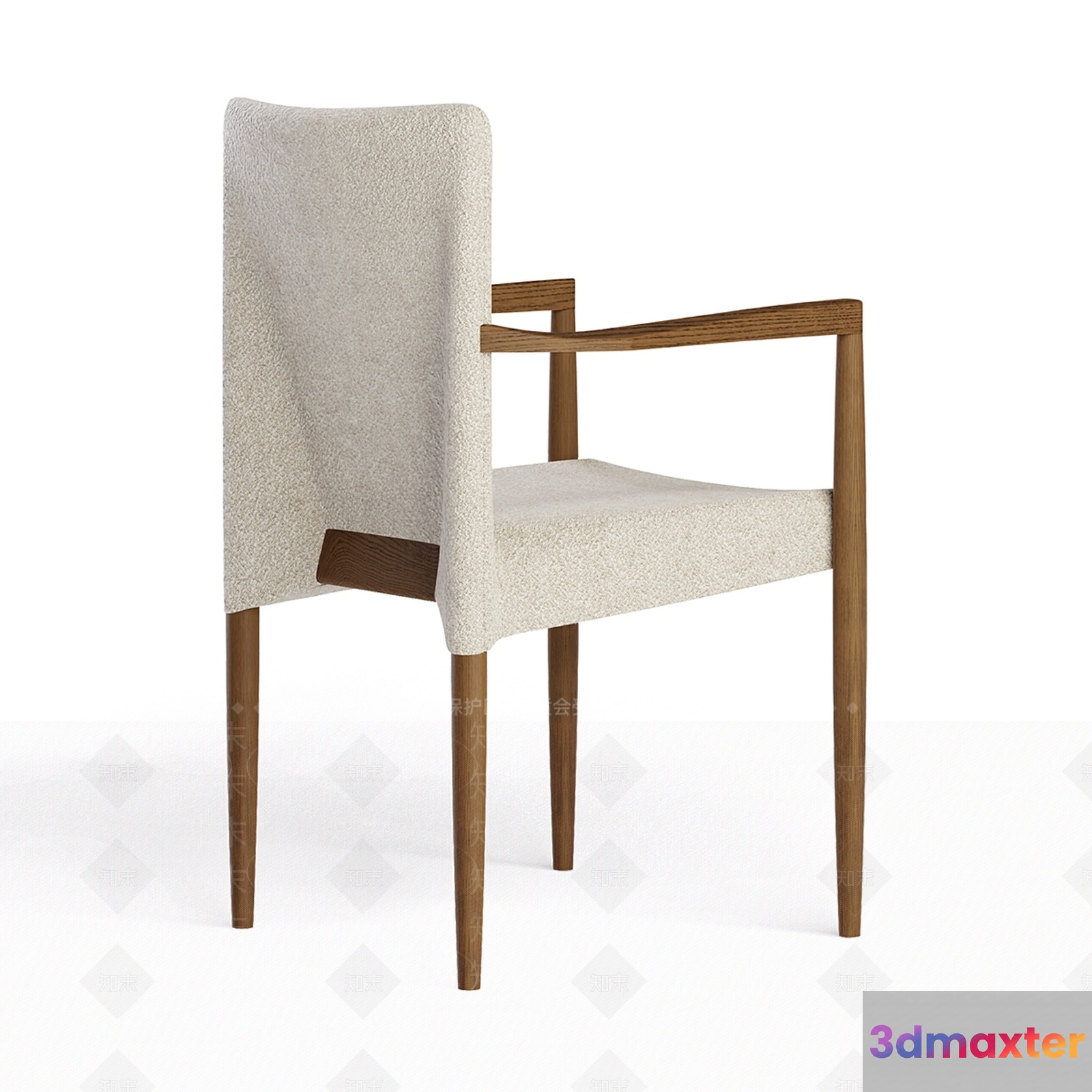 Modern Wooden Chair 3D Model - 16862 - CORONA Render
