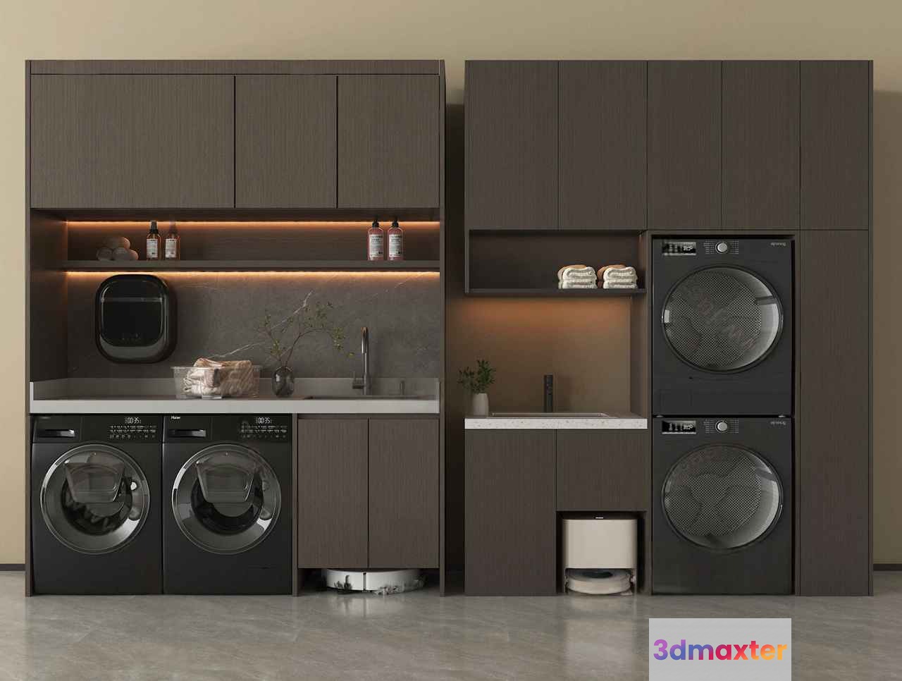 Modern Laundry Room 3D Model - 17582 - VRAY Render