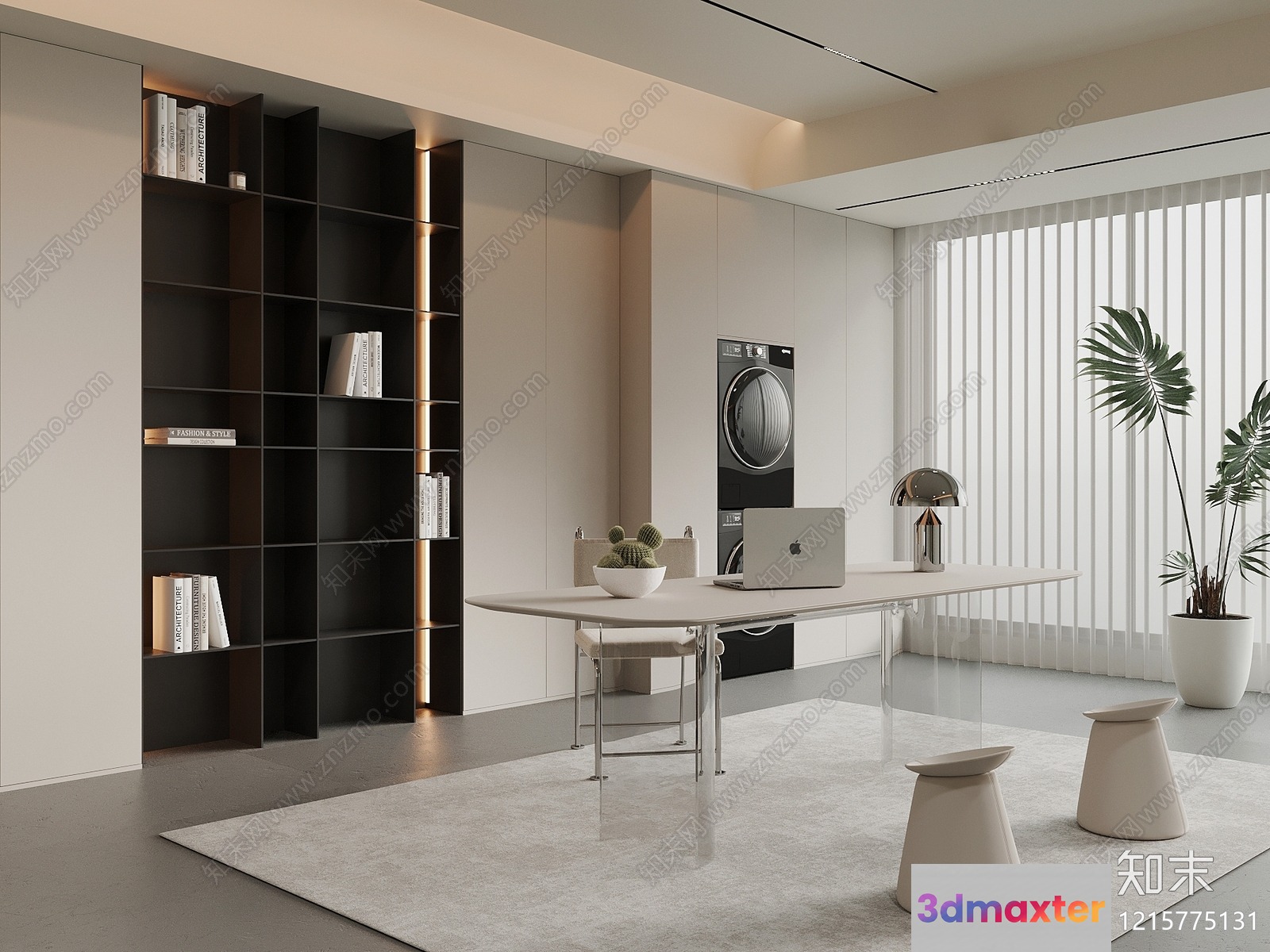 Modern Office Space 3D Model - 10652 - VRAY Render