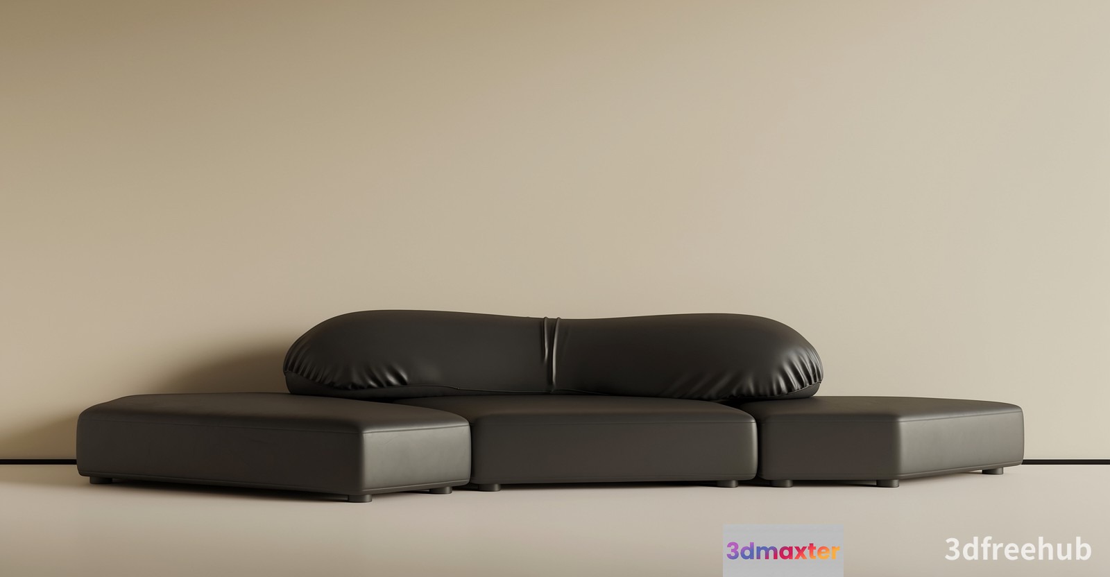 Modern Grey Sofa 3D Model - 20195 - VRAY Render