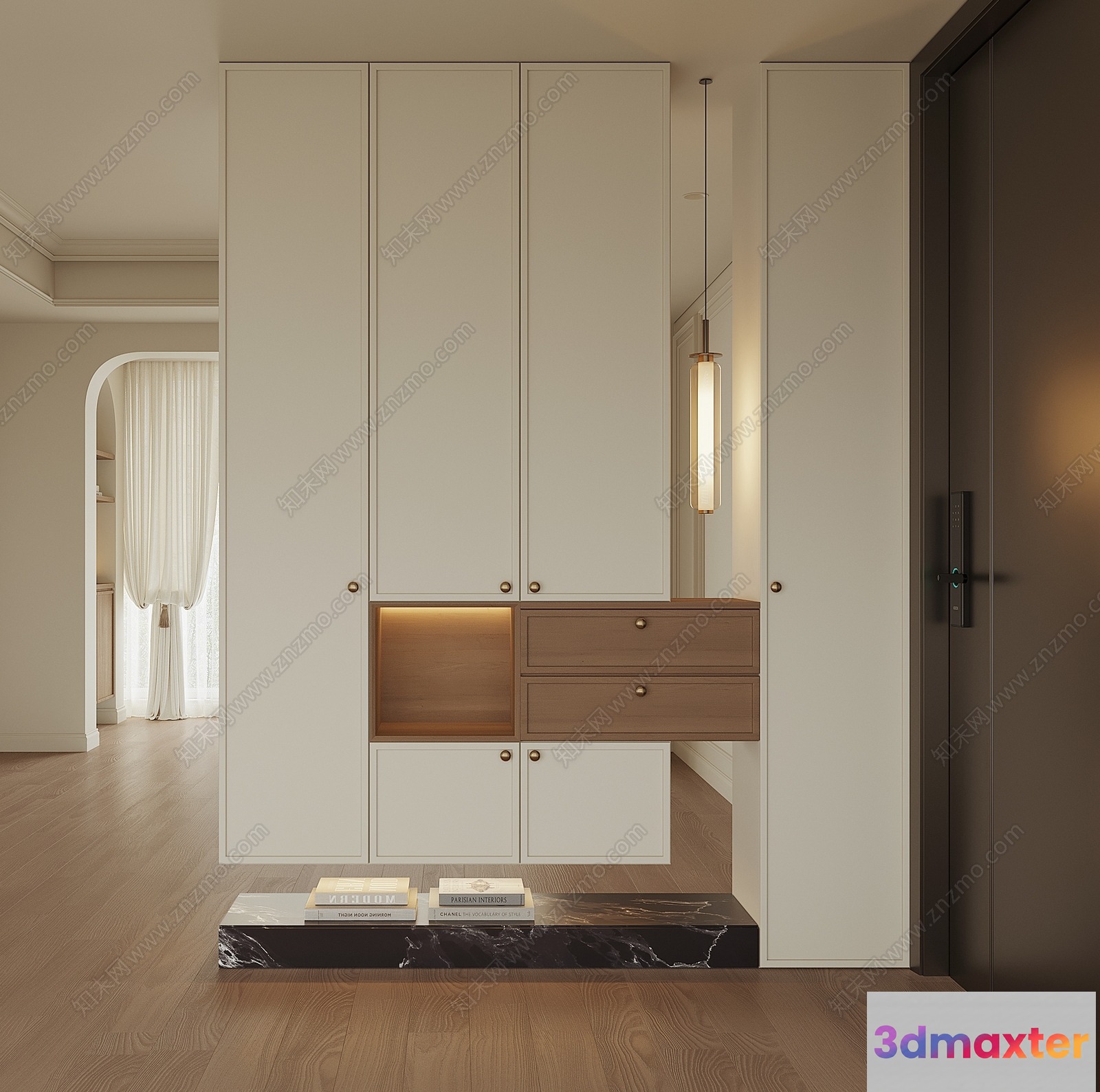 A Modern Cabinet 3D Model - 11689 - VRAY Render