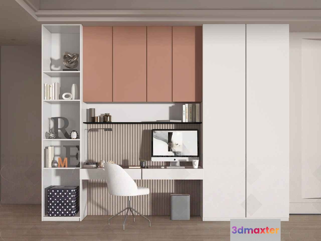 Modern Home Office 3D Model - 21688 - VRAY Render