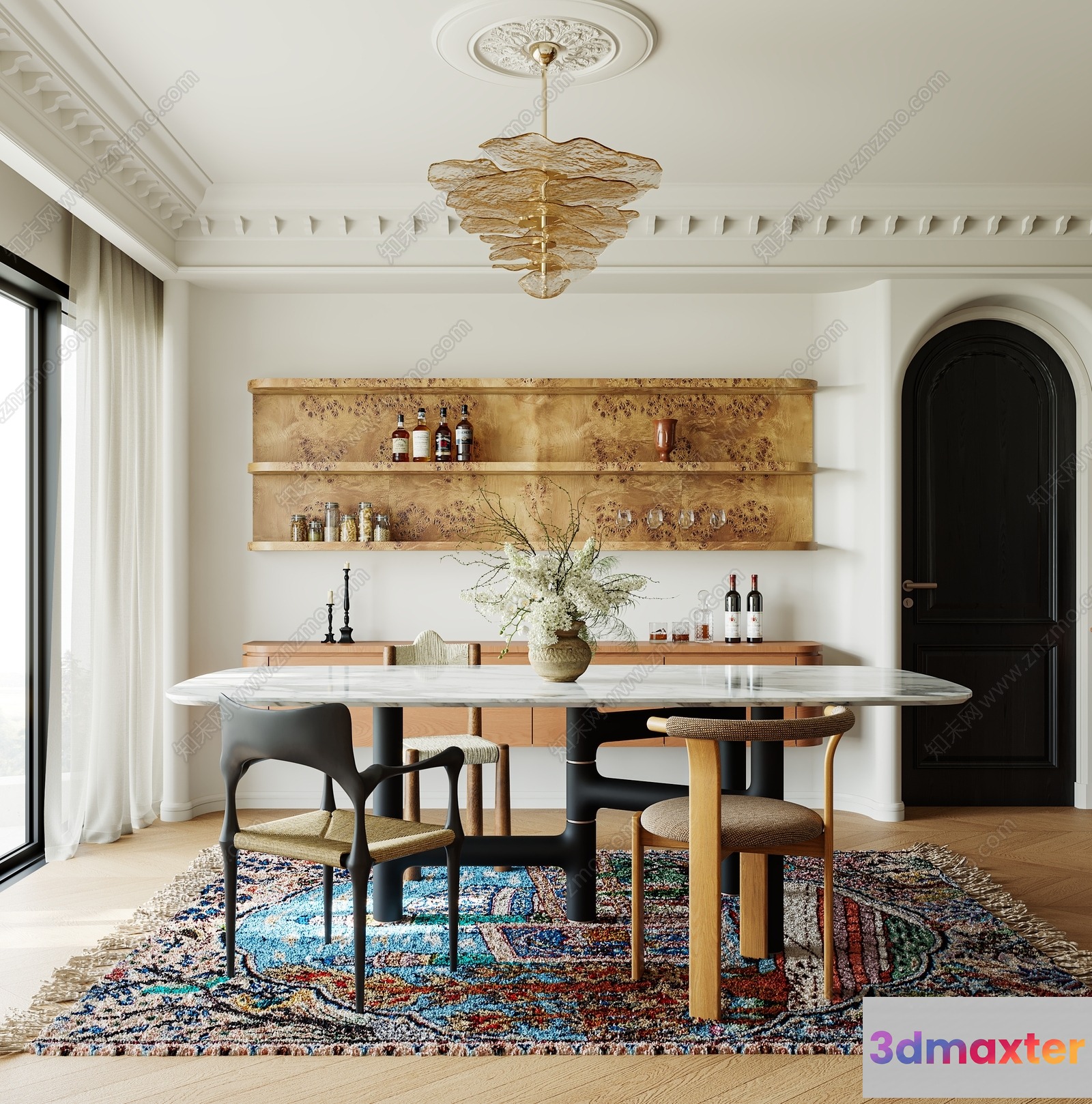 A Dining Room 3D Model - 7897 - VRAY Render