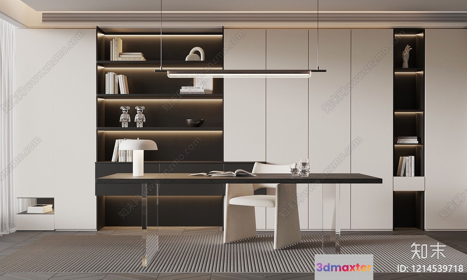 Modern Office Space 3D Model - 16086 - VRAY Render