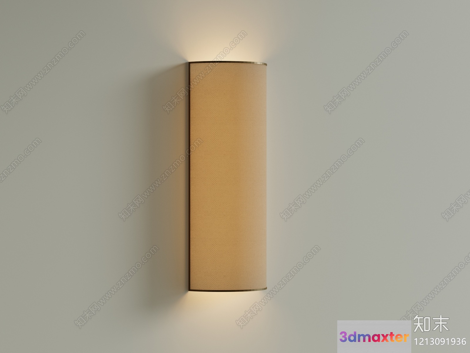 A Beige Wall Sconce 3D Model - 7699 - VRAY Render
