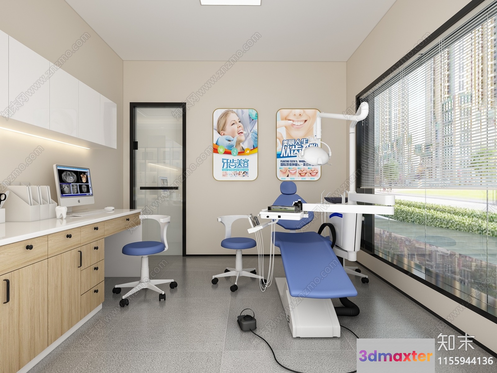 Modern Dental Clinic 3D Model - 3483 - VRAY Render